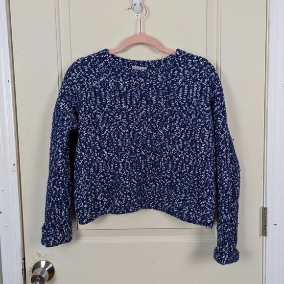 COS | Speckled Knit Cropped Sweater Size Small - Picture 1 of 6